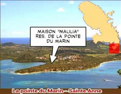 Malilia Beach A Sainte-Anne - Wifi -5 Min A Pied De La Plage エクステリア 写真